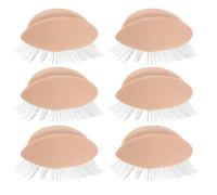 Hemobllo Silicone Lash Mannequin Eyelids with Fine Texture and Not Easy to Deform 3 Pairs for Practice for Lash Extension Training