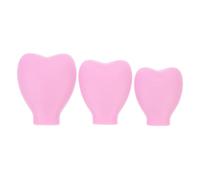 Hemobllo Silicone Makeup Brush Protective Covers Brush Head Sleeves 3pcs Flexible and Easy to Store for Makeup Protection and Traveling Outdoor