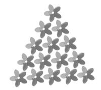 Hemobllo Silver Five Petal Flower PVC Sequins for DIY Sewing Crafts Durable Clothing Accessories for Bags Shoes Decoration Easy to Use and Store Bright Color for Embellishment