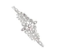 Hemobllo Silver Rhinestone Bridal Headband Wedding Headpiece with Beautiful Sparkling Design for Ladies, for Special Parties and Weddings