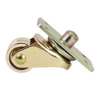 Hemobllo Single Gold Upright Piano Metal Caster Wheel Replacement with Screws for Piano Accessory Use