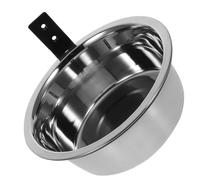 Hemobllo Single Raised Dog Bowl with Stainless Steel Food Container, Wall Mounted and Easy to Clean, High Feeder Dog Bowl for Comfortable Pet Feeding with Contemporary Simple Design