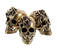 Hemobllo Skull Large with Vintage Brass Pendant Beads 3pcs Spider and Hole, Solid Brass Material with Exceptional Durability and Versatile Compatibility Jewelry Making DIY Themed