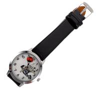 Hemobllo Skull Watch Halloween Supply with Large Dial and Easy to Read Feature, Creative Round Wrist Watch for Men and Women Suitable for Ghost Festival and Party