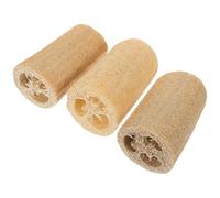 Hemobllo Small Animal Loofah Chew 3Pcs Teeth Grinding Slices for Hamsters and Rabbits, Natural Material Pet Supplies to Encourage Movement and Curiosity