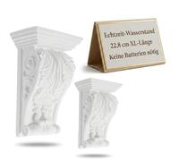 Hemobllo Small Corbels - 2 Pcs Vintage Corbels European Style Carved Roman Column Pillars Capital Decoration PU Wall Corner Column Decorative Pair for Home Decor
