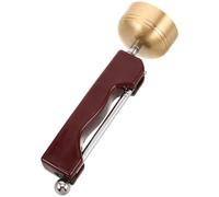Hemobllo Small Extendable Hand Bell with Ergonomic Handle Design for Spiritual Practices and Cleansing, Lightweight Plastic and Metal Chime Instrument Suitable for Meditation and Ritual Use