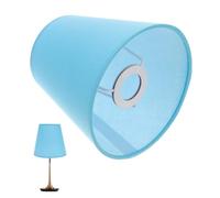 Hemobllo Small Fabric Chandelier Lampshade in Blue, Bell Shape Ceiling Light Shade E14 Socket, Suitable for Hallway and Bedroom Lighting