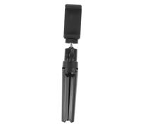 Hemobllo Small Phone Tripod and Mobile Phone Bracket with Flexible Adjustable Angle, Black Abs and Metal Mini Tripod Stand Compatible with Projector and Tablet, for Bedroom and Dorm Use
