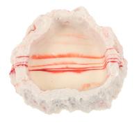 Hemobllo Small Resin Rock Reptile Feeding Bowl and Water Dish for Bearded Dragon Leopard Gecko Terrarium, Sturdy Worm Feeder Dish Suitable for Reptile Habitat