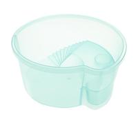 Hemobllo Small Turtle Breeding Tank 21x20x9.5cm Green Integrated Habitat Aquarium without Filter Multipurpose Turtle Tank for Reptile Pet Supplies