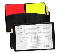 Hemobllo Soccer Referee Card Sets with Standard Size Cards and Score Sheets, 2 Packs with Pencil and Portable Carry Case for Football Matches