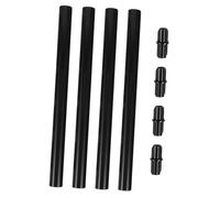 Hemobllo Solar Lawn Lamp Ground Spike Rod Replacement Set with Extension Poles and Connectors, 4 Sets Outdoor Garden Solar Light Stakes for Patio and Lawn Lighting Accessories