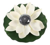 Hemobllo Solar Powered Floating Lotus Lights Waterproof Led Outdoor Garden Pond Decoration Pool Landscape Lighting