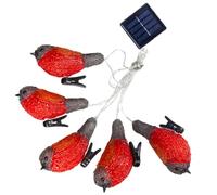 Hemobllo Solar Robin Lamp Led Lamp String for Garden Decor Solar Lights Outdoor for Garden Party Led Decoration Light for Festival Party Decorations