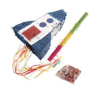 Hemobllo Space Theme Rocket Birthday Decoration Candy Holder Fun Science Party Supplies for Boys and Interactive Outdoor Game for Celebrations