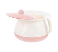 Hemobllo Spittoon Portable with Lid Plastic Urinal Pot Stable Non-Slip Base for Elderly and Home Hospital Use 8.27X7.28X5.51In