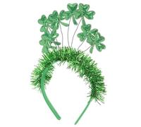 Hemobllo St Patricks Day Headpiece St Patricks Day Boppers Distinctive Design Cloth Plastic Comfortable Lightweight Hairband for Most People Photo Prop 9.04x5.89x1.57in
