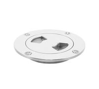 Hemobllo Stainless Steel Boat Hatch for Use Non-slip round Inspection Deck Plate with Detachable Cover Impact-resistant Maintenance Access for Motorboats and Yachts