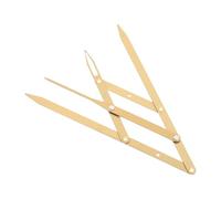 Hemobllo Stainless Steel Eyebrow Ruler with Golden Ratio Three-point Positioning Eyebrow Measuring Tool for Microblading and Tattooing for Precise Makeup