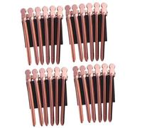 Hemobllo Stainless Steel Hair Salon Clips for Sectioning Hair 24pcs with No Pulling Or Damage, Lightweight and Unique Design, for Perm and Face Washing