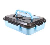 Hemobllo Stainless Steel Insulated Bento Box with Spoon and Chopsticks | Japanese Style, Separate Compartments, PP Lid, for Commuting, Office Lunches, Sauces and Leftovers