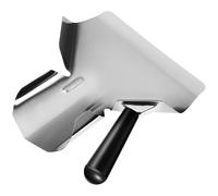 Hemobllo Stainless Steel Kitchen Scoop with Non-Slip Handle Multi-Purpose Food Dispensing Tool for Popcorn Chips Candy and Ice Lightweight Easy Fill Spoon for Bags and Boxes