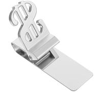 Hemobllo Stainless Steel Money Clip Sign Wallet Practical Fixing Clamp Small Check Clip for Outdoor Travel Money Storage Bank Notes Holder