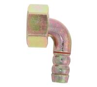 Hemobllo Steel Adapter Propane Hose Fitting Gas Stove Connector 1/2 Inch Threaded Easy Installation Safety Assured Golden Finish for Kitchen Setup