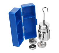 Hemobllo Steel Slotted Weights for High School Physics Experiments for Lab Balance Testing Multiple Weight Combinations for Teaching and Research Use