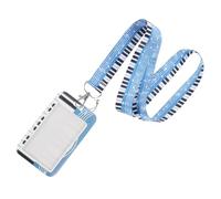 Hemobllo Sturdy Lightweight Plastic School Id Card Cover with Lanyard, Portable Name Tag Holder Suitable for Bus Pass and Hotel Key Cards, Assorted Colour, Can Be Put in A Bag
