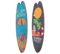 Hemobllo Surfboard Vintage Decorations Or 2pcs Hanging Wooden with Wall Fine Workmanship Style, Simple Look Design, for Adornment Living Room Bedroom Beach