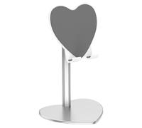 Hemobllo Tablet Holder Flexible Desktop Mount Metal and Heart Shaped Phone Support Stand with Strong Shockproof Metal Bracket for Silver Practical Tablet Accessories Home and Webcasts