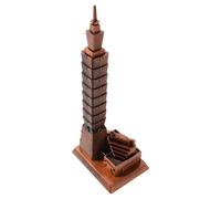 Hemobllo Taipei 101 Architectural Model Metal Building Ornament Collectible Alloy Sculpture with Unique European Style for Collectors and Office Table Decoration