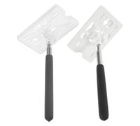 Hemobllo Telescoping Car Parking Card Holders Set and White Extendable Rods for Vehicle Permit Swiping Portable Parking Permit for Security Booth
