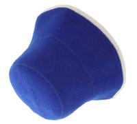 Hemobllo Thick Wool Felt Sauna Hat for Men and Women Blue Absorbent Bath Cap Natural Wool Sauna Head Cap for Steam and Spa