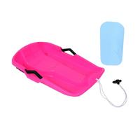 Hemobllo Thickened Childrens Skiing Board with Rope Brake Plastic Sled for Outdoor Snow Sliding Lightweight Smooth Surface Sledge for Boys