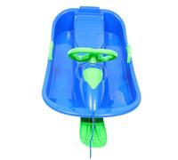 Hemobllo Thickened Outdoor Ski Board with Brakes and Steering Wheel Sled for Adults and Fast Smooth Sliding Grass and Beach Safe Double Handle Design for Winter Sports and Outdoor Fun