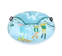 Hemobllo Thickened PVC Snow Tube Inflatable Sled for Winter Outdoor Fun Wear Resistant Cold Resistant Snow Sledding for Family Skiing Activities