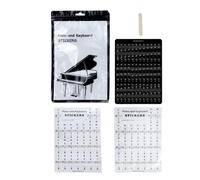 Hemobllo Thin Piano Keyboard Stickers for Beginners Pvc Piano Key Stickers for Electronic Organ Suitable for Learning and Practice with 88/61/54 Keys