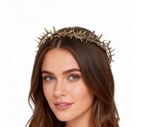 Hemobllo Thorn Crown Elven Crown Hair Accessory for Women and Men Goddess for Party Prom King Birthday Renaissance Fair Homecoming Fancy Dress 1 X