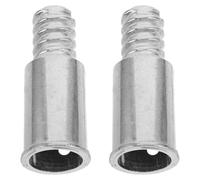 Hemobllo Threaded Handle Tips Sturdy Threaded Rod Connectors 2pcs Aluminium Alloy with Precision Design Replacement for Mop and Broom Handles Suitable for Cleaning Mop Parts and Extension