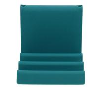 Hemobllo Three-slots Wave Design Non-slip Phone and Tablet Holder Stand with Abs Material and Wire Management for Desktop Use, Portable and Multi-angle Adjustable Phone Bracket