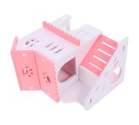 Hemobllo Tiny House Shelter Hamster Hideout Decorative Hideaway for Hamster Guinea Pig Natural Material for Cage