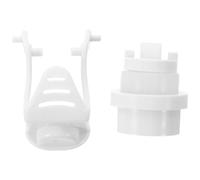 Hemobllo Toothpaste Squeezer Replacement Part Vacuum Pump and Push Rod Replacement Silicone Plastic Modern Stylish Design Prevents Excess Usage Thorough Extraction Bathroom Repair Kit