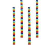 Hemobllo Towel Bands for Beach Chairs 4Pcs Rainbow Stretchable Silicone Fixing Straps for Summer Swimming Party Accessories