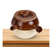 Hemobllo Traditional Medicine Boiling Pot 1600ml Pottery Clay with Convenient Handle and Lid Easy to Clean Traditional Chinese Medicine Cooker at Home