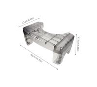 Hemobllo Transparent Plastic Toilet Stool for Bathroom Squatting Posture Lightweight Portable Squat Support for Adults Friendly Footrest for Home and Public Restrooms