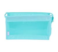 Hemobllo Travel Storage Pouch Blue Nylon Toiletry Bag with Moderate Capacity and Good Drainage Lightweight Cosmetic Bag for Business Trips and Daily Travel