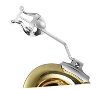 Hemobllo Trombone Sheet Music Clamp-on Holder, Trumpet Lyre Clip with Secure Metal Construction, Compact and Easy to Carry, for Marching Band Performances, Trombone Gifts